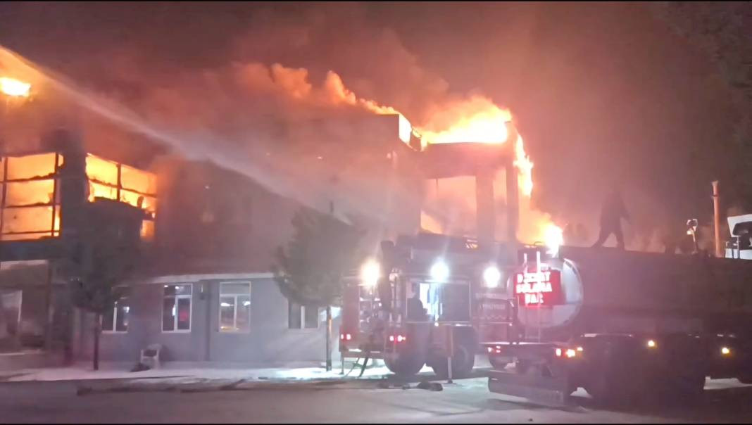 Sakarya’da kozmetik fabrikasında yangın - Resim: 1